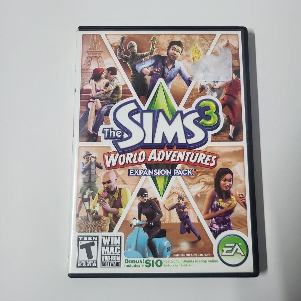The Sims 3 World Adventures Expansion Pack PC Mac Video Game EA 2009